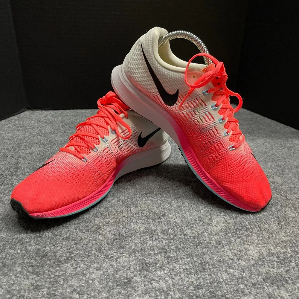 Nike‎ Air Zoom Elite 9 Womens Running Shoes Size 10 Crimson White 863770-600
